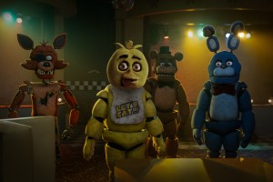 Foxy, Chica, Freddy Fazbear and Bonnie in Five Nights at Freddy's