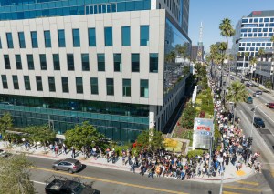 Striking actors on the picket lines in Los Angeles